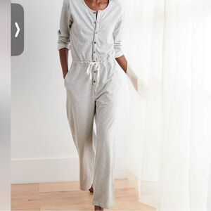 Aerie Light Gray Weekend Jumpsuit - Size Small